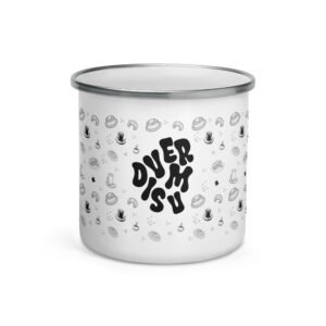 Taza esmaltada, Blanco y negro