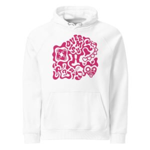 Sudadera con capucha eco unisex Diversum (Blanca o negra)
