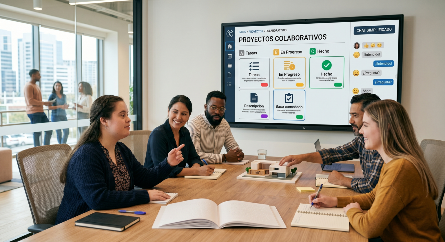 Guía práctica sobre cómo crear un entorno de trabajo accesible. Consejos sobre diseño universal, herramientas digitales y sensibilización para tu equipo.