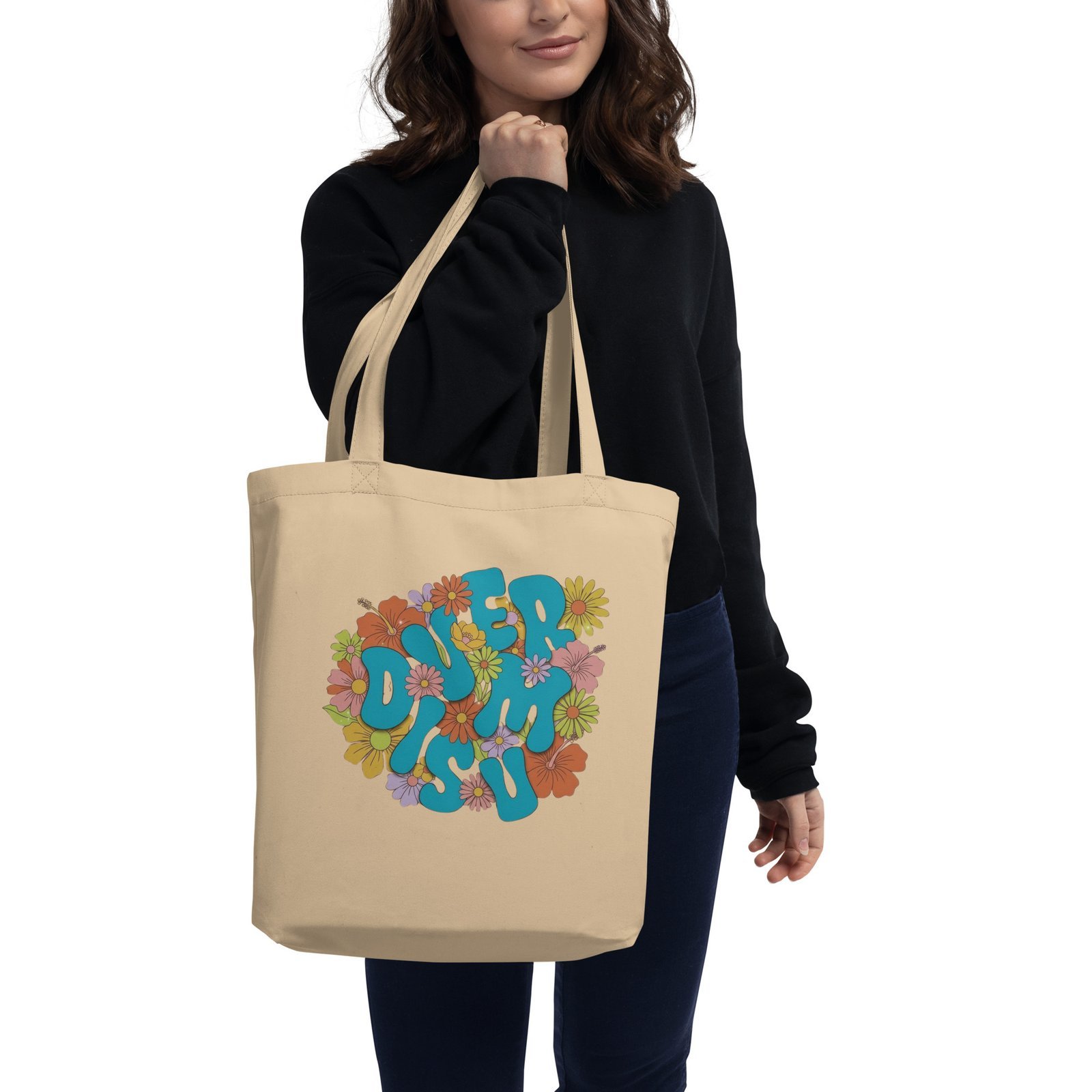 Ecobolsa floral Diversum | Tienda solidaria Diversum Vigo