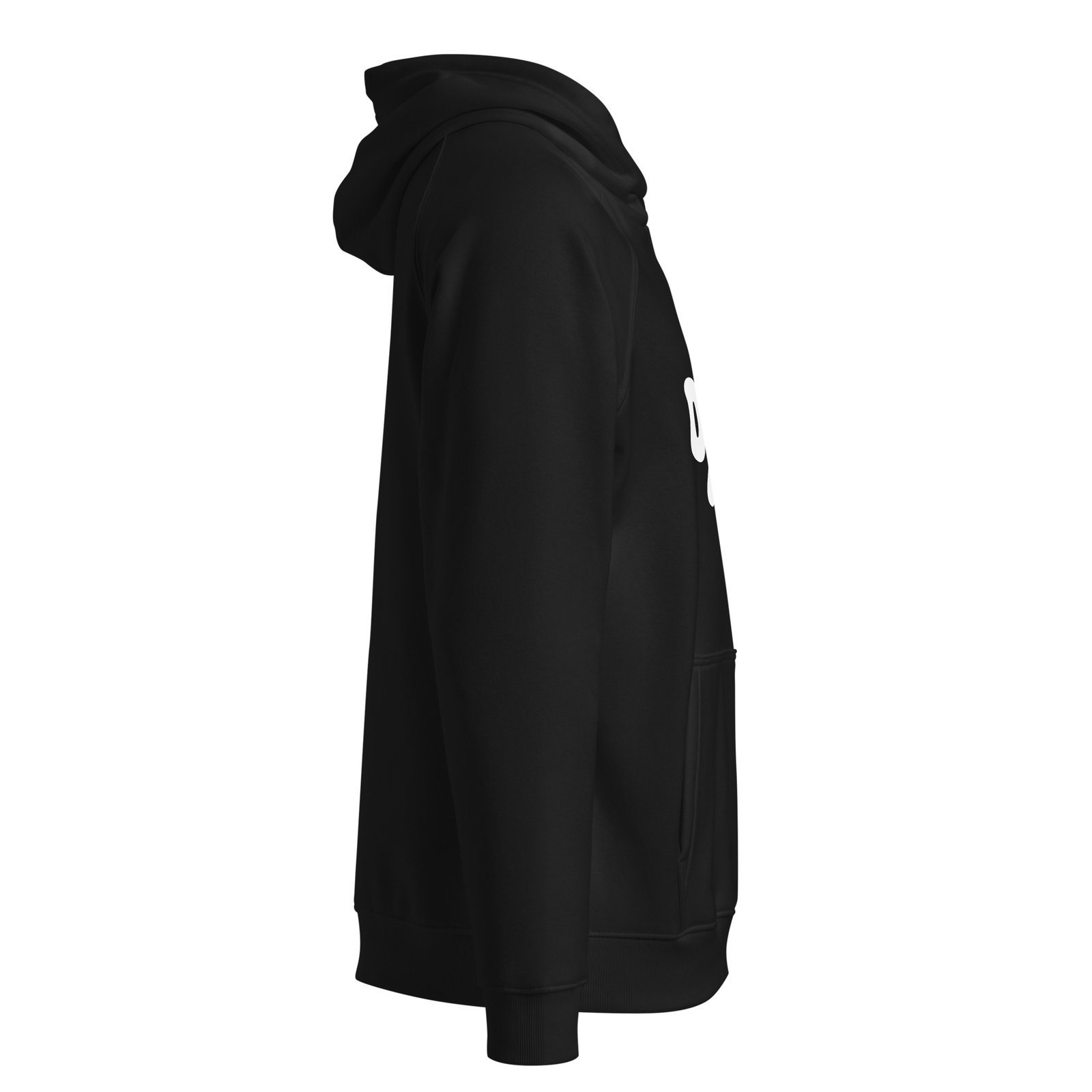Sudadera negra Diversum, con capucha eco unisex | Tienda solidaria Diversum Vigo