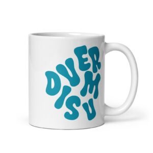 Taza blanca brillante Diversum | Tienda solidaria Diversum Vigo