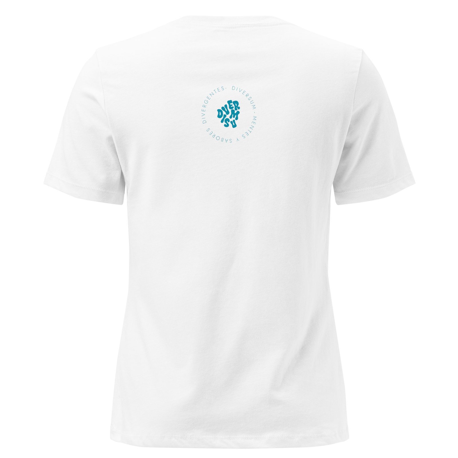 Camiseta suelta Blanca - silueta femenina | Tienda solidaria Diversum Vigo