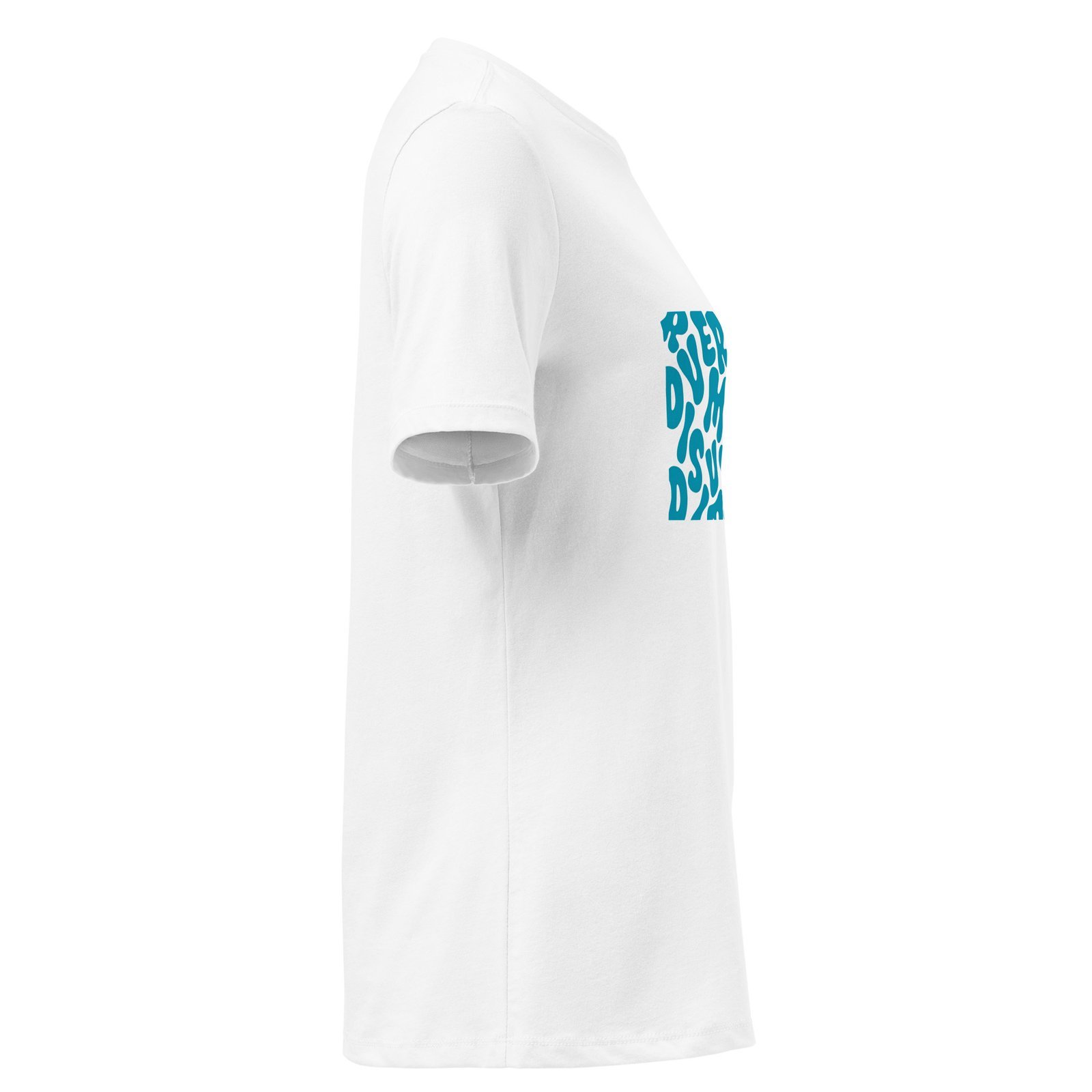 Camiseta suelta Blanca - silueta femenina | Tienda solidaria Diversum Vigo